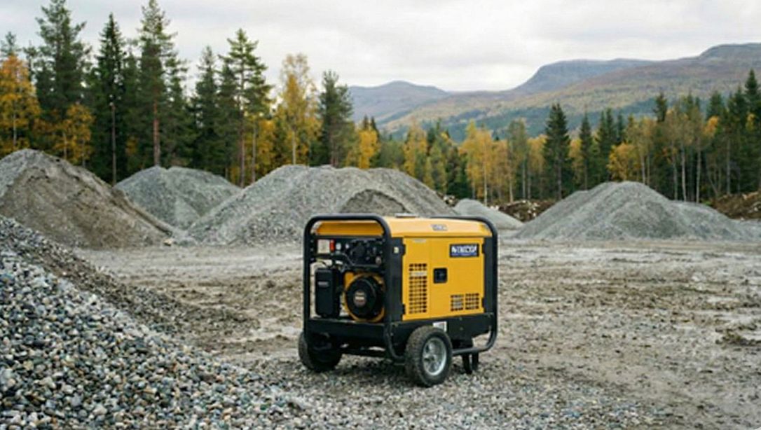 Bilde av en gul generator